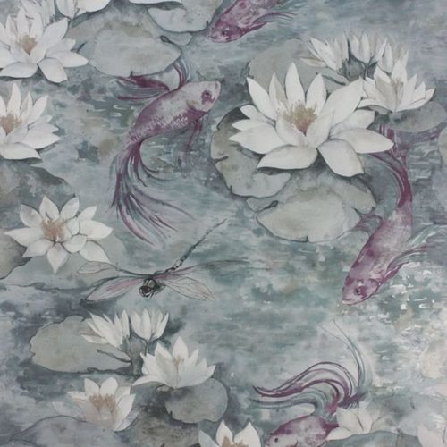 Water Lily Dove Grey W7148-04